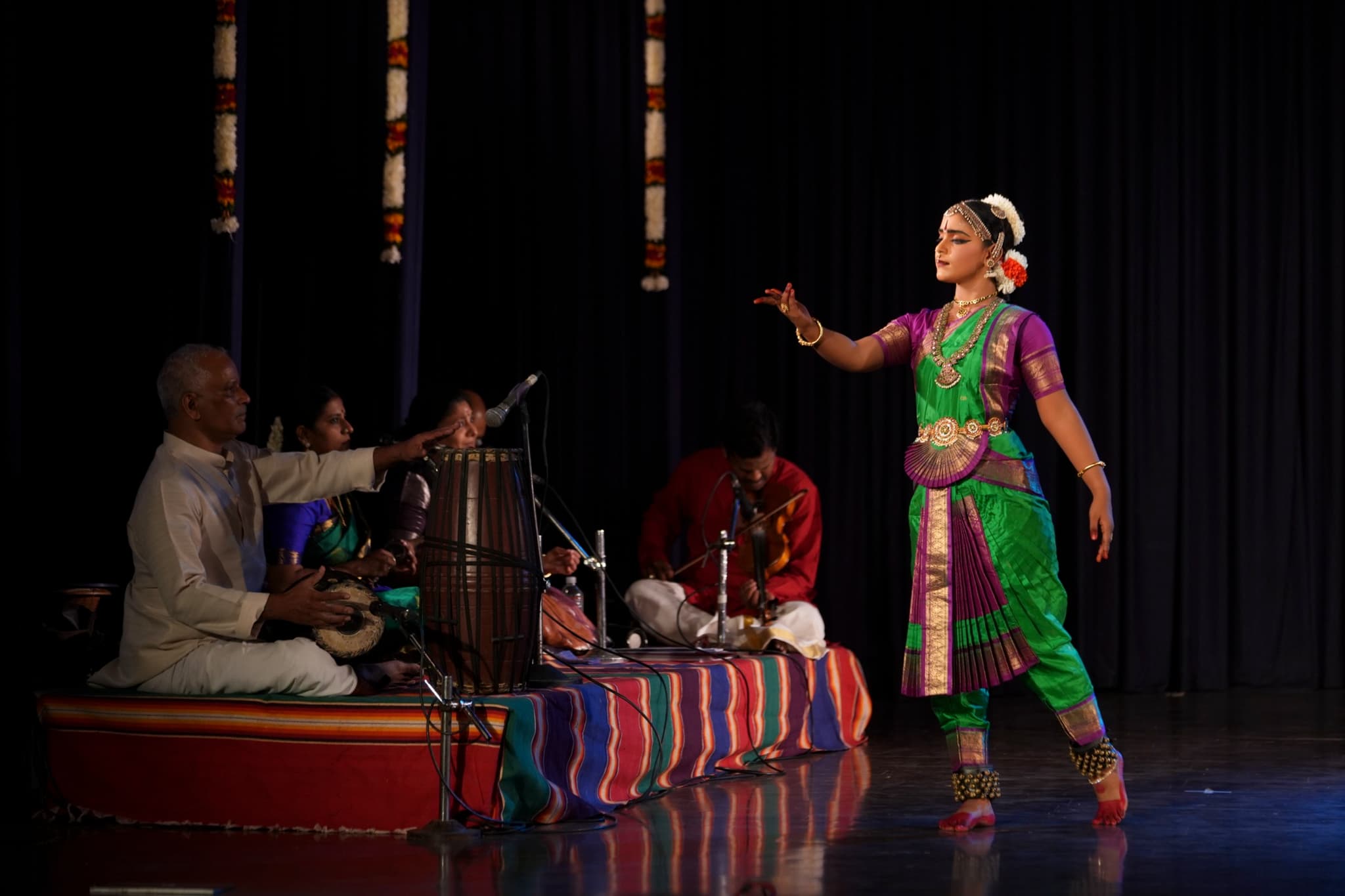 Bharatanatyam Dance Performance with Musicians