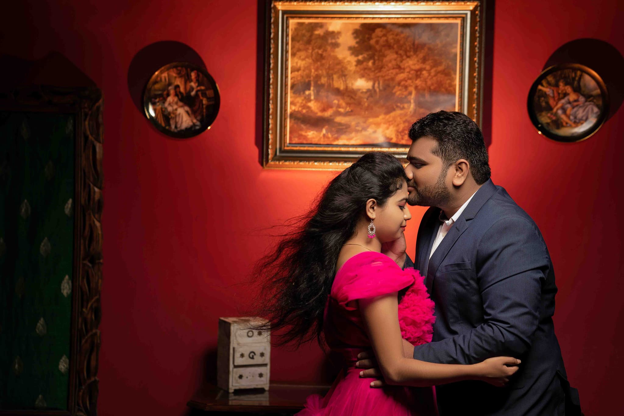 Romantic couple portrait