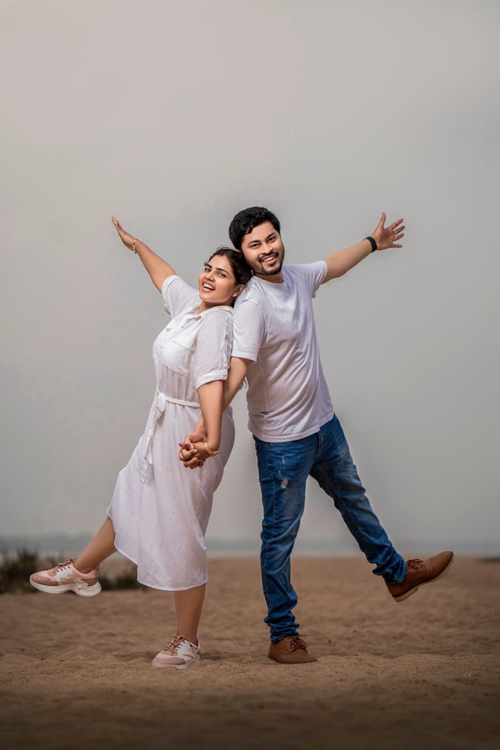 Pre-wedding portrait background