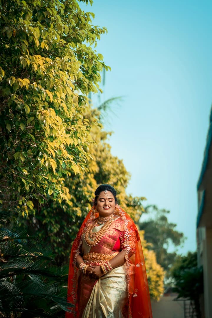 Candid bridal portrait