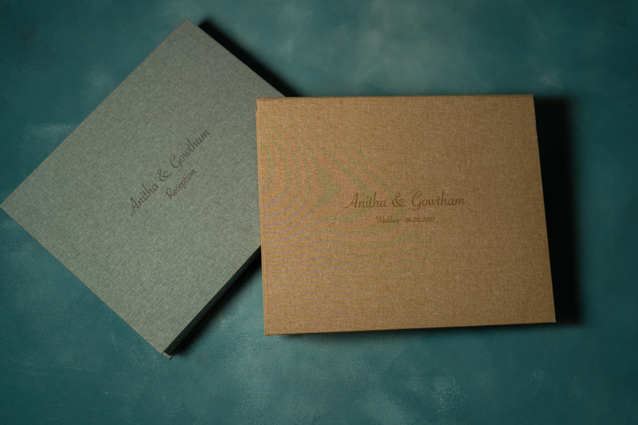 Luxury Linen Wedding Albums